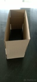 Krabice z hnědé třívrstvé lepenky, 300x122x65mm, nové - 2