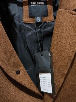Nový hnědý kabát Only & Sons - Onsjulian King Coat (XL) - 2