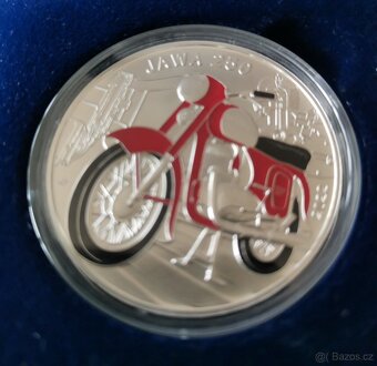 500 Kč stříbrná pamětní mince ČNB 2022 Jawa 250 BK - 2