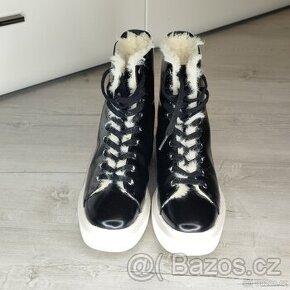 Kožené dámské zimní boty Calvin Klein, vel. 38 - 2