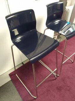 IKEA Barová stolička GLENN modrá - 2