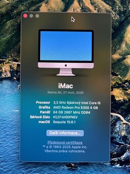 iMAC Retina 5K, 27” 2020 - 2