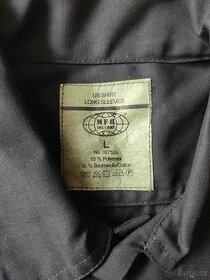 Košile US, dlouhý rukáv, černá od firmy MFH - 2