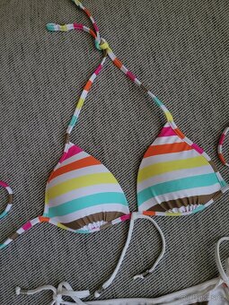 Dámské pruhované plavky zn. Seafolly, vel. S - 2