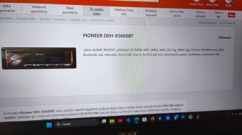Pioneer 4x50 W,cd,mp3,bluetoth, - 2