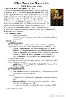 Maturitní rozbory četby z českého jazyka - 2