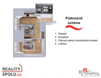 Prodej, byty/2+kk, 47.7 m2, Heydukova 1220/16, Libeň, 18000 - 2