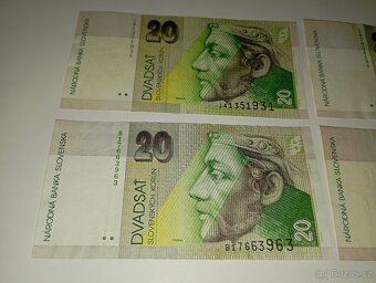 BANKOVKY 20 SVK 1993-2008, RŮZNÉ EMISE - 2