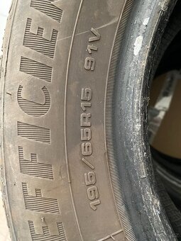 LETNÍ PNEUMATIKY 195/65R15 91V JEDNO LÉTO POUŽÍVANÉ - 2