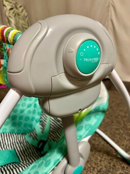 Houpačka Bright Starts Foldable Rocker Zig Zag Zebra 0m+, up - 2