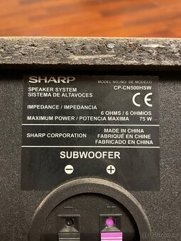 Domácí kino 5.1 Sharp CP-CN500HSW - 2