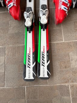 Lyže 140 cm + lyžáky 38-39. Použité jeden týden. - 2