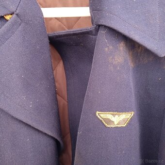 Retro nádražácký kabát. - 2