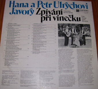 LP deska H.a P.Ulrychovi-Zpívání při vínečku z r.1983/140/ - 2