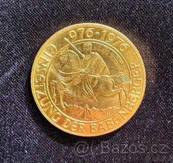 Zlatá investiční mince Rakousko r. 1976 Babenberger - 2