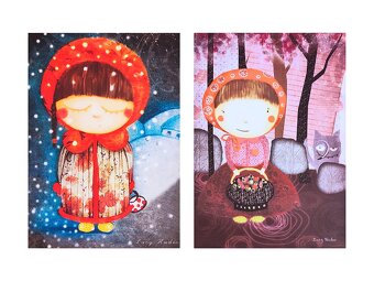 Grafiky v ALU rámu – Dětské motivy (Lucy Hudec) - 2