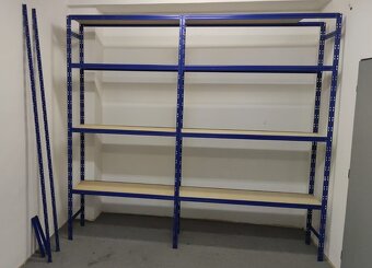 Policový regál 150x60 - výška 250 cm - 270 kg/polici - 2