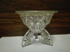 SKLENĚNÁ MÍSA NA NOŽIČKÁCH - 2