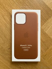 Apple kožený kryt 12/12 Pro hnědý - 2