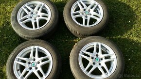 Prodám 14 ALu Škoda Fabia letní pneu Continental - 2