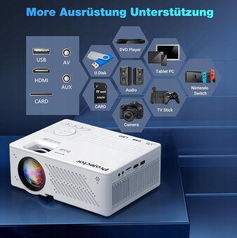 Filmový projektor Puxinat 4K 1080P WiFi Bluetooth - 2