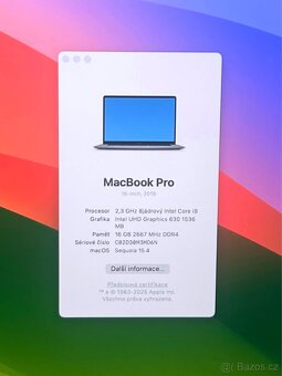 MacBook Pro 16” 2019 CTO/16GB RAM/i9/1TB SSD/ Záruka - 2