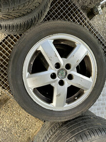 Alu kola Škoda 5x100 R15 s pneu 195/50/ R15 - 2