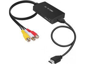ZÁRUKA,NOVÉ : Tengchi Převodník RCA na HDMI, černý - 2