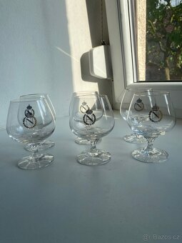 Vintage koňakové skleničky “Napoleonky” - sada 6 ks - 2