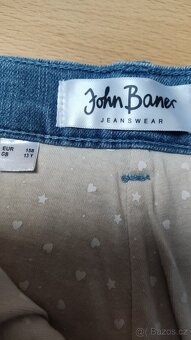 Dívčí zateplené ryflové kalhoty 158 - 2