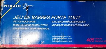 Příčníky na Peugeot 405 -NOVÉ - 2