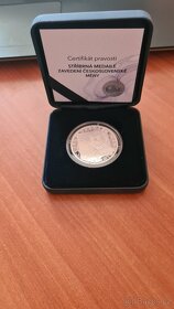 Stříbrná medaile zavedení Československé měny 2019 - 2