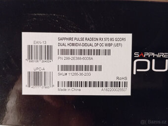 GPU - Sapphire Pulse Radeon RX 570/ 8GB, GDDR5 - 2