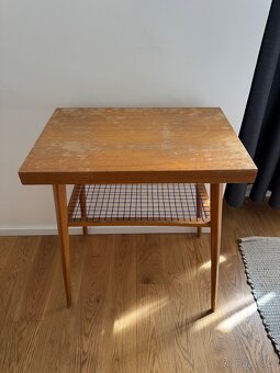 Vysoký retro stolek 71 cm - 2