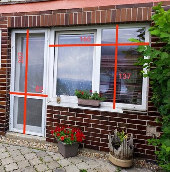 Použité plastové okna a balkónové dveře - 2
