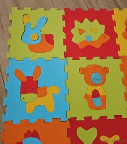 pěnové puzzle 9 zvířat - 2