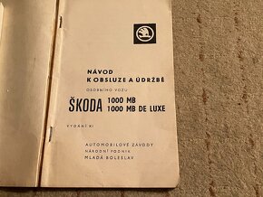 návod k obsluze a údržbě škoda 1000 MB - 2
