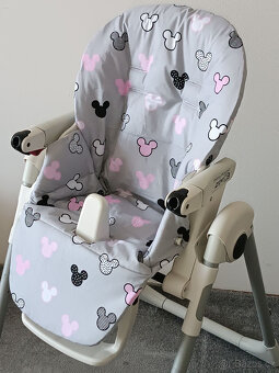 Nový bavlněný potah do jídelní židličky Zero 3 Mickey růžové - 2