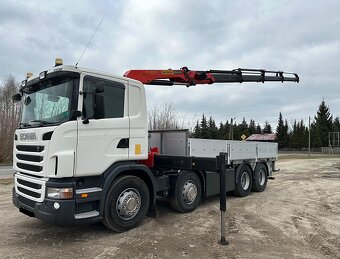Scania G480 8x4 - valník s hydraulickou rukou Palfinger - 2