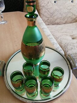 Retro likérová sada Bohemia krystal - 2