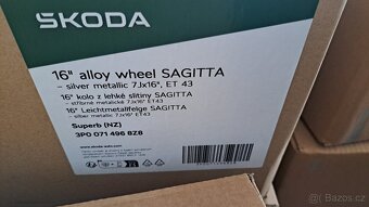 Nová originální Alu kola Škoda- Sagitta 16" - 2