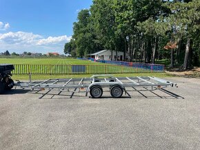 🏡🛖Bržděný přívěs 3500 kg, plato k dostavbě, 570x245cm, Top - 2