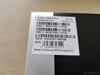 ZTE Nubia Z50S Pro. 12gb/1000gb. Hnedá metalíza. - 2