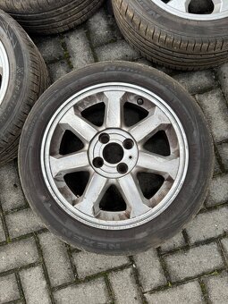 Prodam alu kola 4x100 r15 s letními pneu 195/50 r15 - 2
