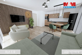 Prodej bytu 3+kk, 72.8 m², Žleby - 2
