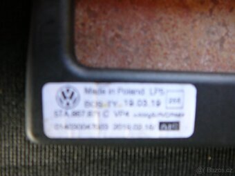 VW TOURAN 3 5TA - ROLETA KUFRU + SÍŤ KUFRU - rok 2015-2023 - 2