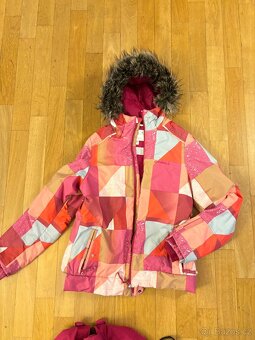 Dětská zimní souprava bunda a oteplovačky vel 164 , 12 let - 2