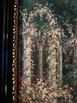 Obraz olej na plátně - Zahrada na pobřeží - 2