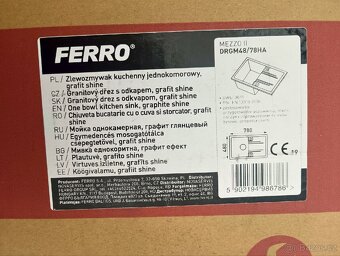 Černý granitový dřez - 2