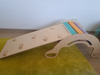 Montessori houpačka 5in1 s prknem - 2